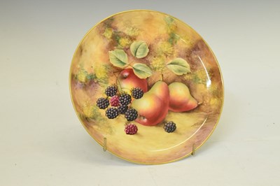 Lot 423 - Royal Worcester - Fruit decorated serving plate