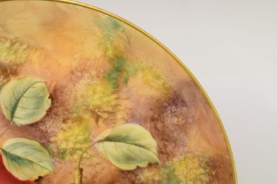 Lot 423 - Royal Worcester - Fruit decorated serving plate