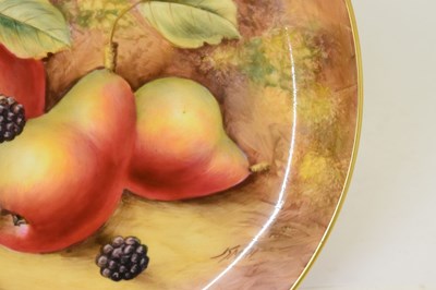 Lot 423 - Royal Worcester - Fruit decorated serving plate