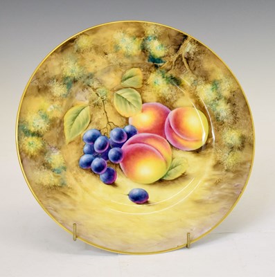 Lot 428 - Royal Worcester - Fruit decorated large plate