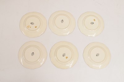 Lot 420 - Royal Worcester - Six fruit decorated tea plates
