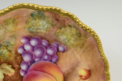Lot 420 - Royal Worcester - Six fruit decorated tea plates