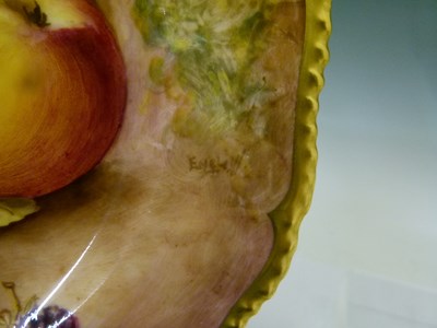 Lot 420 - Royal Worcester - Six fruit decorated tea plates
