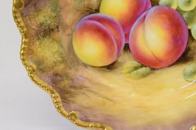 Lot 421 - Royal Worcester - Fruit decorated cake plate