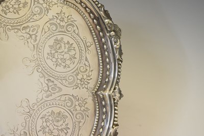 Lot 268 - Victorian silver salver