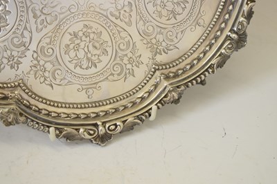 Lot 268 - Victorian silver salver