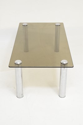 Lot 631 - Smoked glass top rectangular coffee table