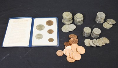 Lot 155 - Quantity of pre-1946 silver coinage