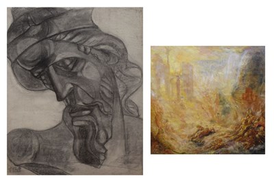 Lot 521 - Mixed quantity of charcoal and chalk studies, etc..