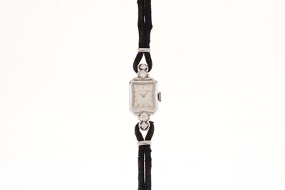 Lot 78 - Movado - Lady's 18ct white gold cocktail watch