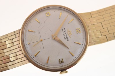 Lot 76 - Movado - Gentleman's 9ct gold automatic wristwatch