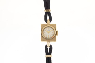 Lot 77 - Longines - Lady's 9ct gold cased cocktail watch