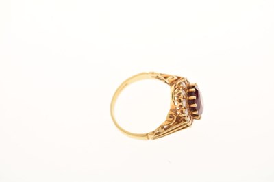 Lot 46 - 18ct gold cluster dress ring