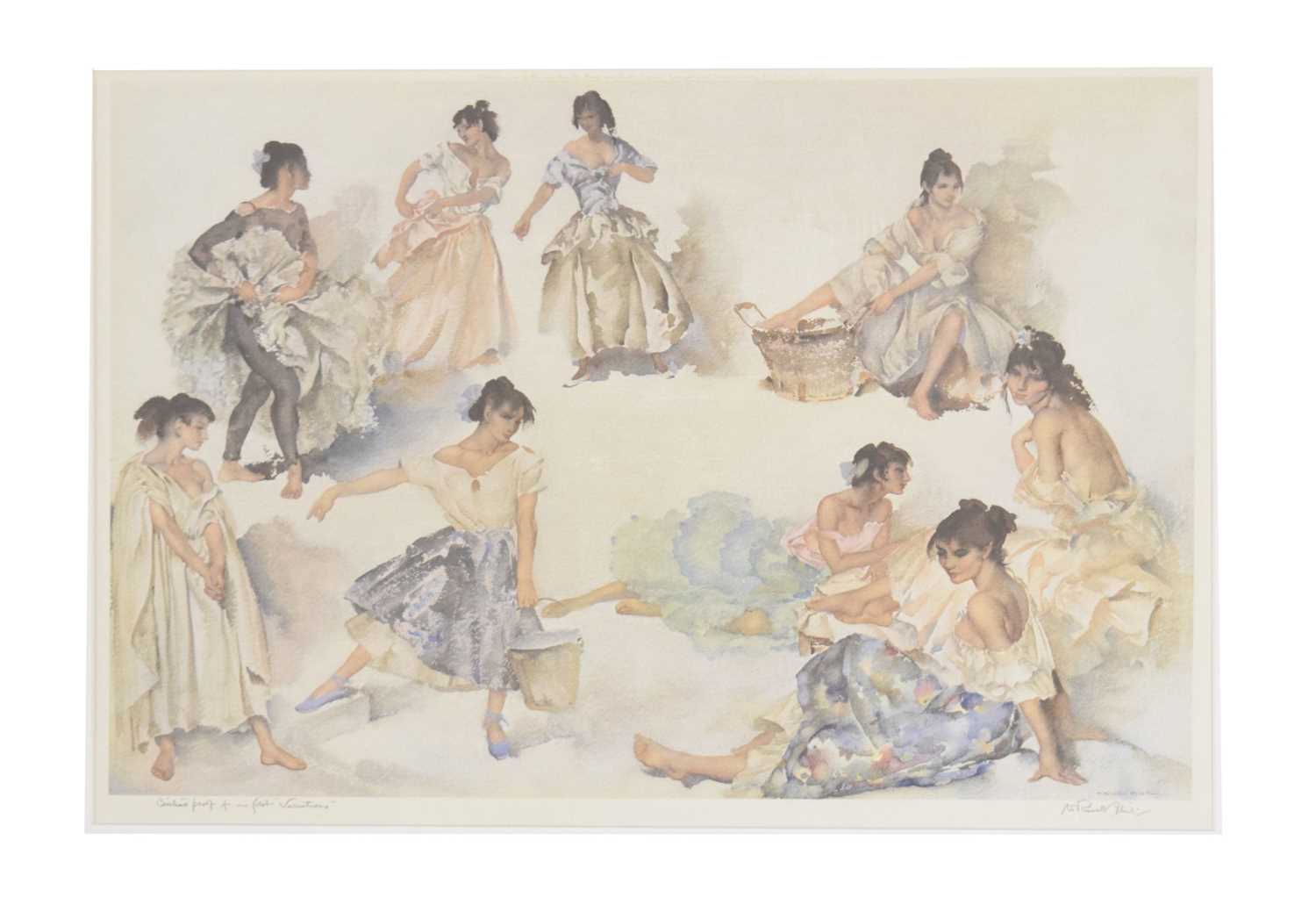 Lot 500 - After Sir William Russell Flint - Signed artist's proof and reference book