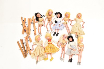 Lot 368 - Pelham Puppets - Group of ten female puppets