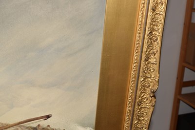 Lot 535 - Alfred Herbert, (1818-1861) - Watercolour - 'Rough Sea off St. Malo'