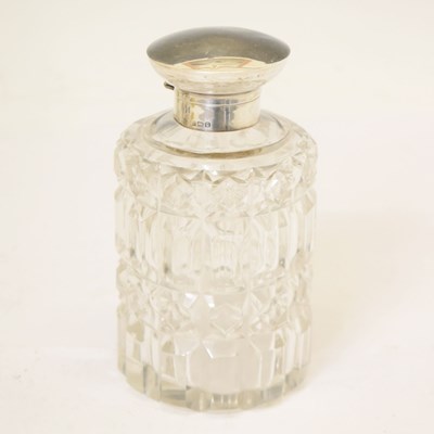 Lot 96 - Silver-lidded perfume bottle