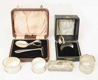 Lot 112 - Quantity of silver items, etc