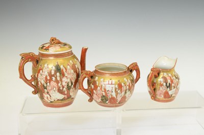 Lot 453 - 20th Century Japanese part tea set