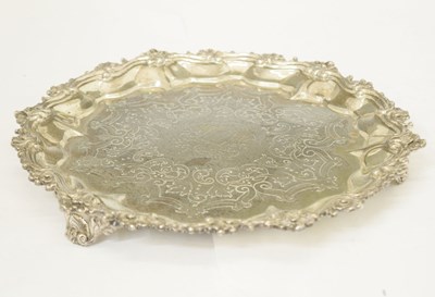 Lot 286 - Victorian silver salver