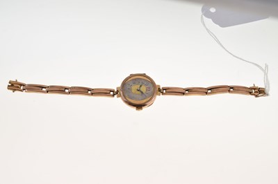 Lot 79 - Early 20th century lady's 9ct gold cocktail watch