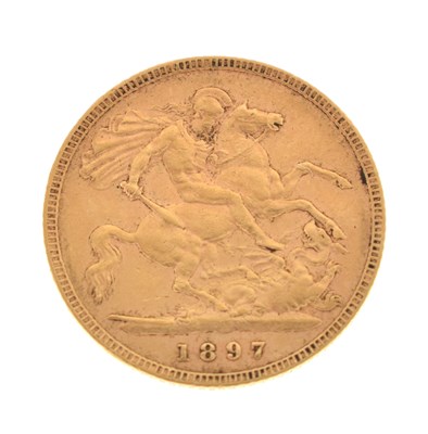 Lot 139 - Victorian half sovereign, 1897