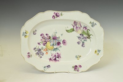 Lot 437 - Meissen porcelain meat plate