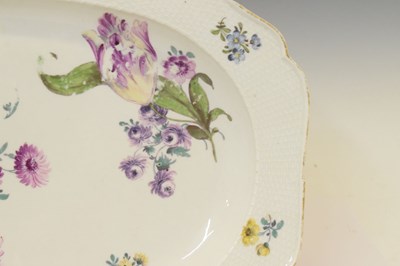 Lot 437 - Meissen porcelain meat plate