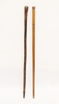 Lot 358 - Malacca 'Topers Cane' with internal bottle