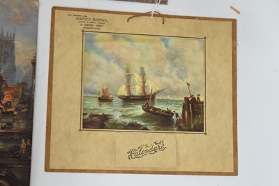 Lot 321 - Collection of circa 1930s-1950s calendars/calendar prints