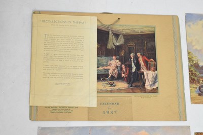 Lot 321 - Collection of circa 1930s-1950s calendars/calendar prints