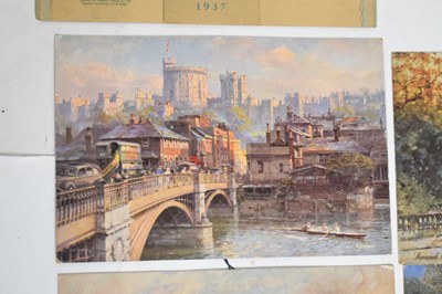 Lot 321 - Collection of circa 1930s-1950s calendars/calendar prints