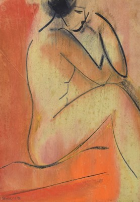 Lot 662 - Mary Stork (1938-2007) - Mixed media - 'Warm Figure'