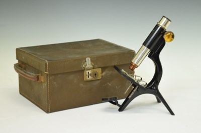 Lot 397 - W&S tripod table top microscope