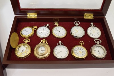 Lot 84 - Twenty-seven modern pocket watches