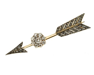 Lot 141 - Diamond set arrow brooch, stamped 'Tiffany & Co'