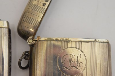 Lot 115 - Eight silver vesta cases