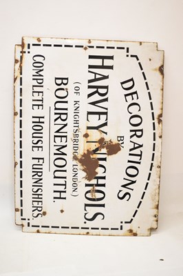 Lot 356 - Harvey Nichols enamel sign