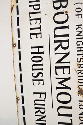 Lot 356 - Harvey Nichols enamel sign