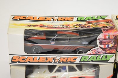Lot 311 - Scalextric Rally - Four boxed slot cars