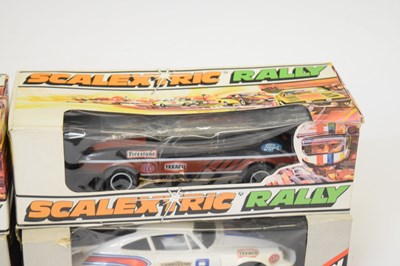 Lot 311 - Scalextric Rally - Four boxed slot cars