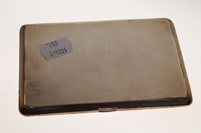 Lot 136 - Silver cigarette case