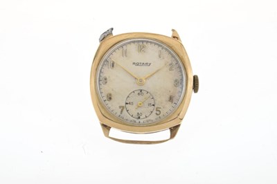 Lot 73 - Rotary - Gentleman's 9ct gold watch head