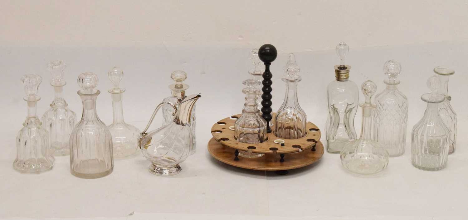 Lot 665 - Quantity of decanters and stand