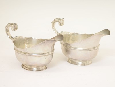 Lot 119 - Two sauce boats