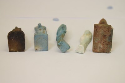 Lot 323 - Five small Egyptian shabti figures