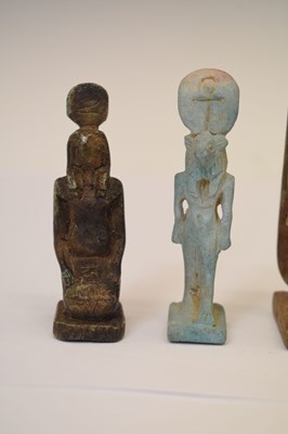 Lot 323 - Five small Egyptian shabti figures