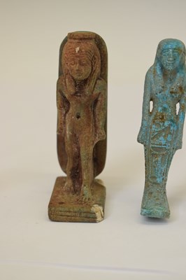 Lot 323 - Five small Egyptian shabti figures