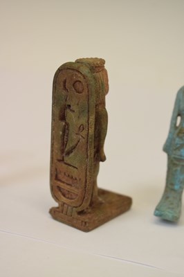 Lot 323 - Five small Egyptian shabti figures