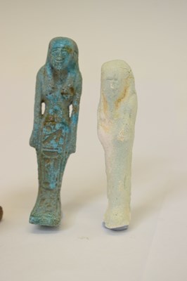 Lot 323 - Five small Egyptian shabti figures